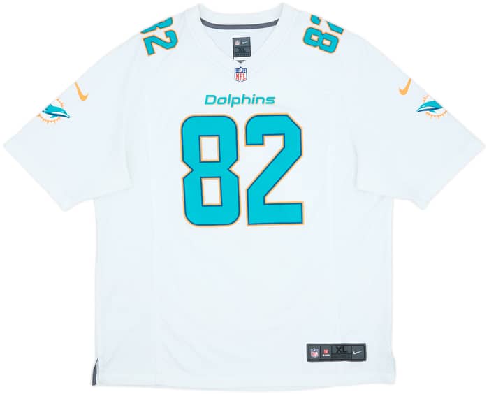 2013-14 Miami Dolphins Hartline #82 Nike Game Away Jersey - 7/10 - (XL)