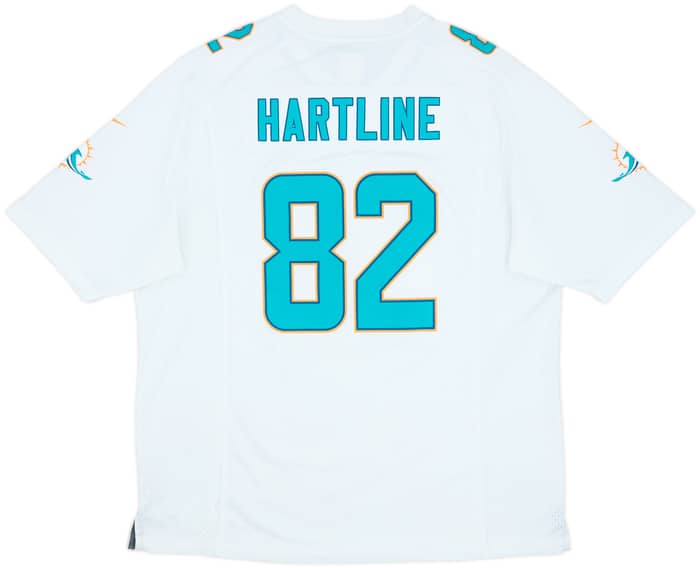 2013-14 Miami Dolphins Hartline #82 Nike Game Away Jersey - 7/10 - (XL)