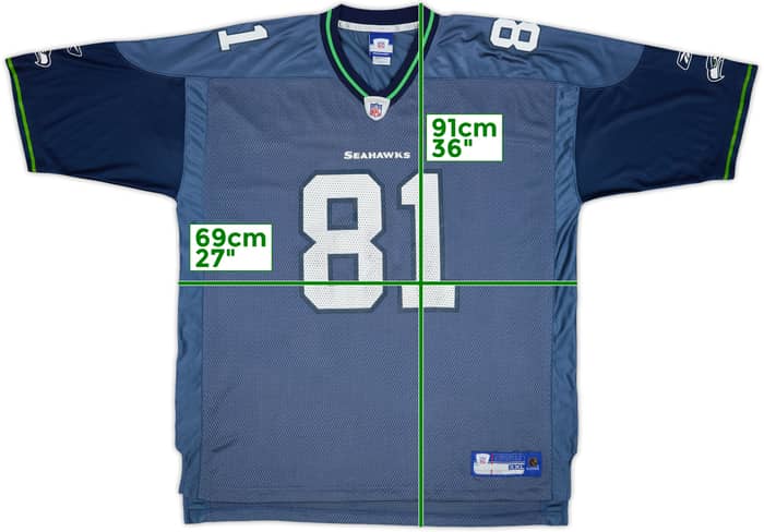 2006 Seattle Seahawks Burleson #81 Reebok On Field Home Jersey - 6/10 - (XXL)