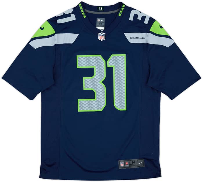 2012-18 Seattle Seahawks Chancellor #31 Nike Game Home Jersey - 9/10 - (M)