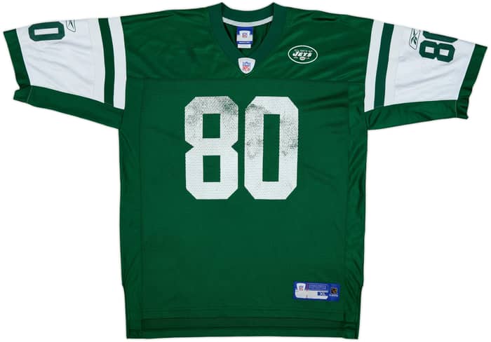 2005 New York Jets Chrebet #80 Reebok On Field Home Jersey - 5/10 - (XL)