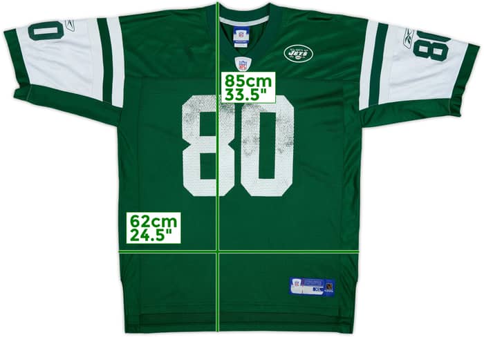 2005 New York Jets Chrebet #80 Reebok On Field Home Jersey - 5/10 - (XL)