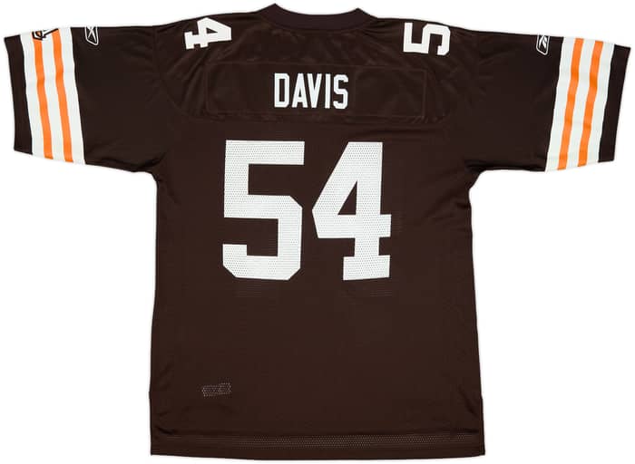 2005-06 Cleveland Browns Davis #54 Reebok On Field Home Jersey - 8/10 - (L)