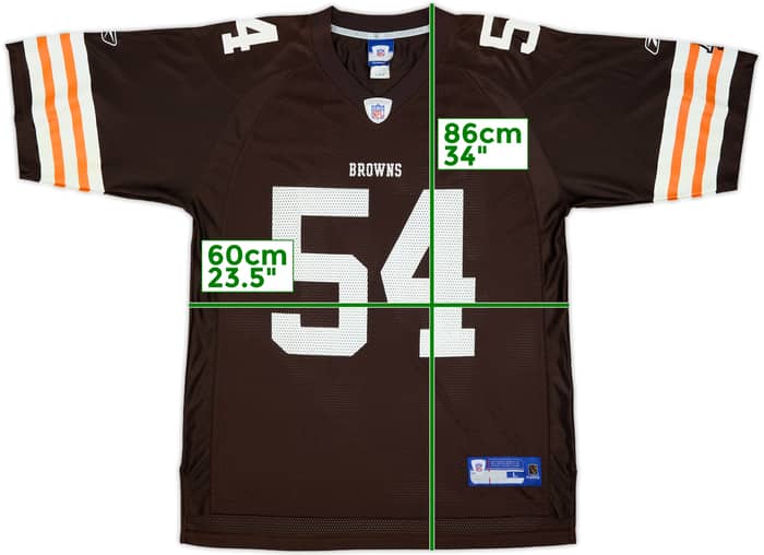 2005-06 Cleveland Browns Davis #54 Reebok On Field Home Jersey - 8/10 - (L)