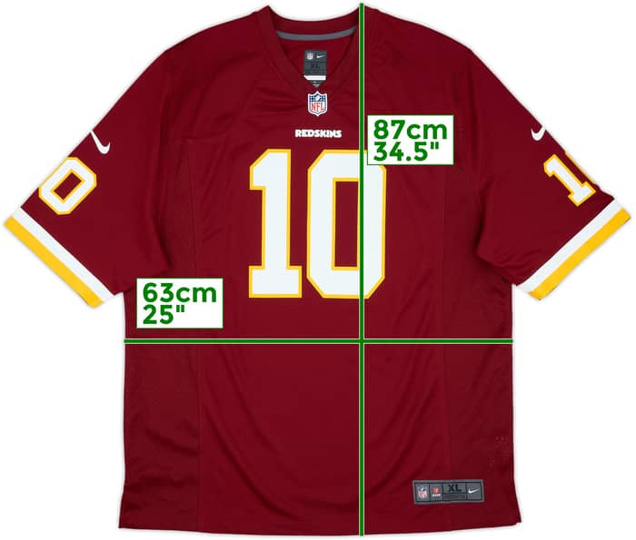 2012-15 Washington Redskins Griffin III #10 Nike Game Home Jersey - 7/10 - (XL)