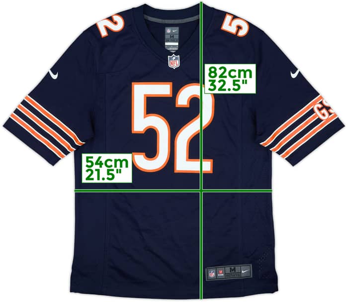 2018-21 Chicago Bears Mack #52 Nike Game Home Jersey - 6/10 - (M)