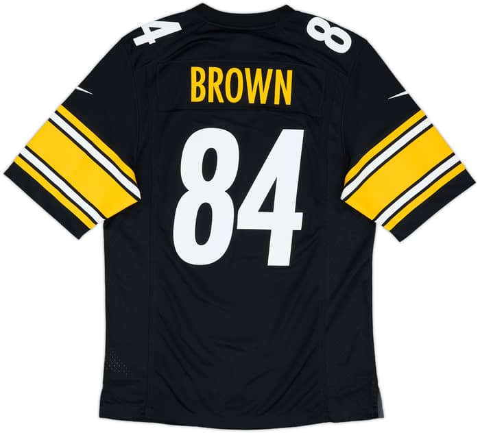 2012-18 Pittsburgh Steelers Brown #84 Nike Game Home Jersey - 9/10 - (S)