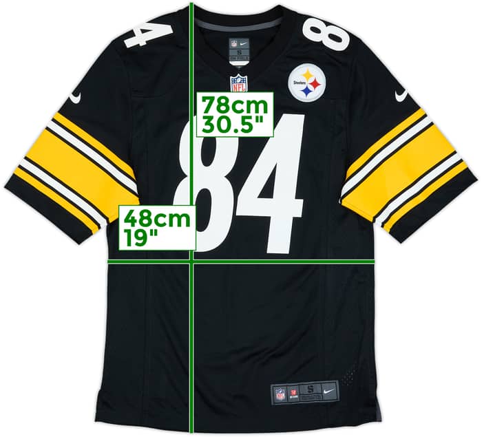 2012-18 Pittsburgh Steelers Brown #84 Nike Game Home Jersey - 9/10 - (S)