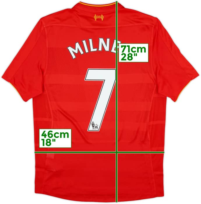 2016-17 Liverpool Home Shirt Milner #7 - 9/10 - (S)