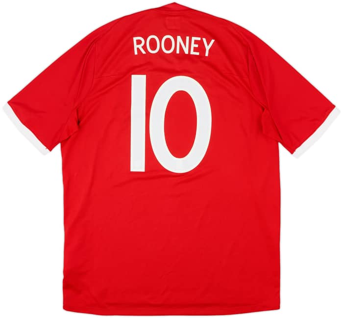 2010-11 England Away Shirt Rooney #10 - 8/10 - (XL)