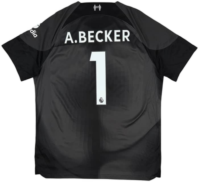 2022-23 Liverpool GK Shirt A.Becker #1 - 6/10 - (L)