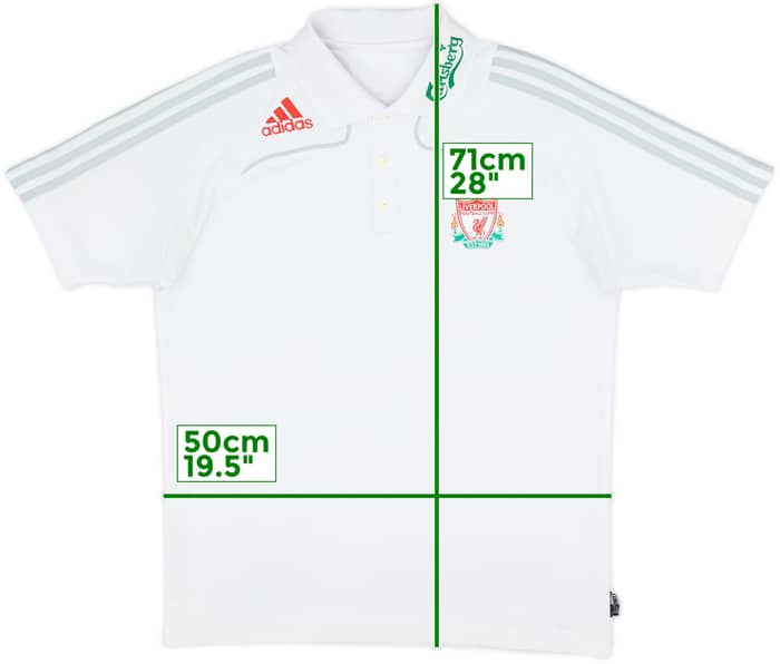 2008-09 Liverpool adidas Polo Shirt - 6/10 - (M)