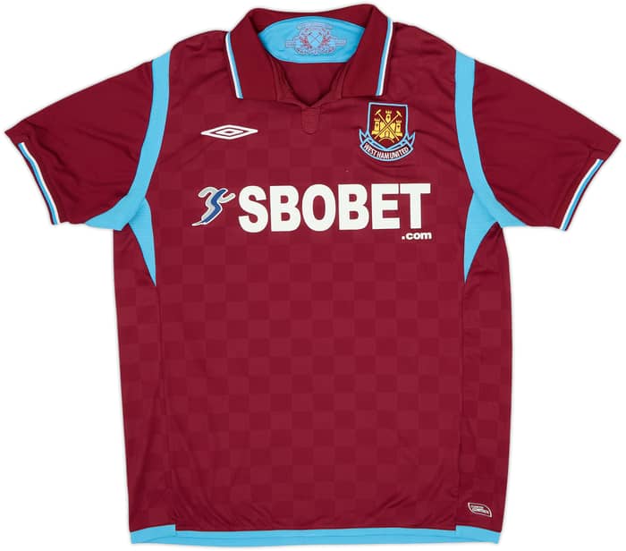 2009-10 West Ham Home Shirt Noble #16 - 8/10 - (M)