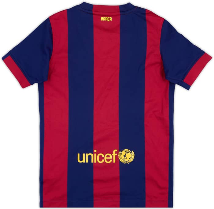 2014-15 Barcelona Home Shirt - 8/10 - (S.Boys)
