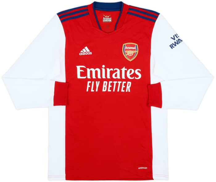2021-22 Arsenal Home L/S Shirt Saka #7 - 8/10 - (M)