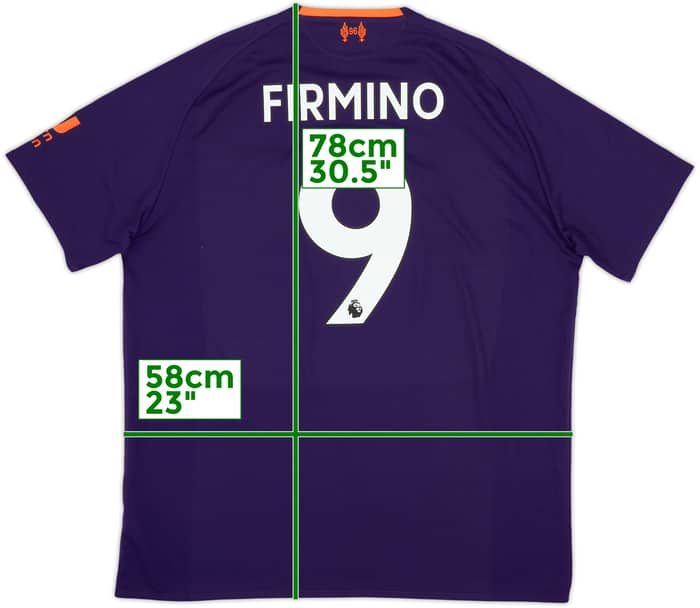 2018-19 Liverpool Camiseta Visitante Firmino #9 - 9/10 - (XL)