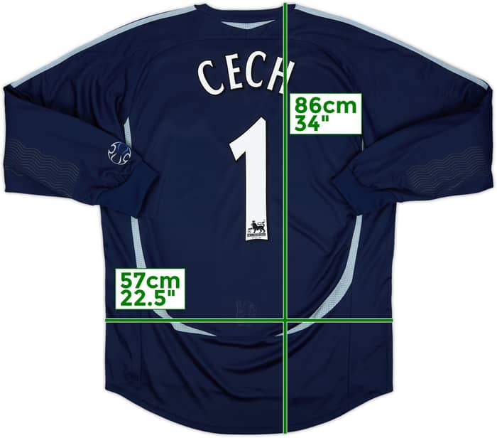 2006-08 Chelsea GK Shirt Cech #1 - 8/10 - (L)