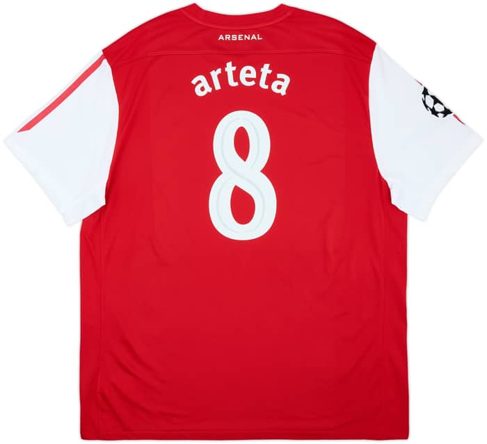 2011-12 Arsenal Home Shirt Arteta #8 - 9/10 - (XXL)