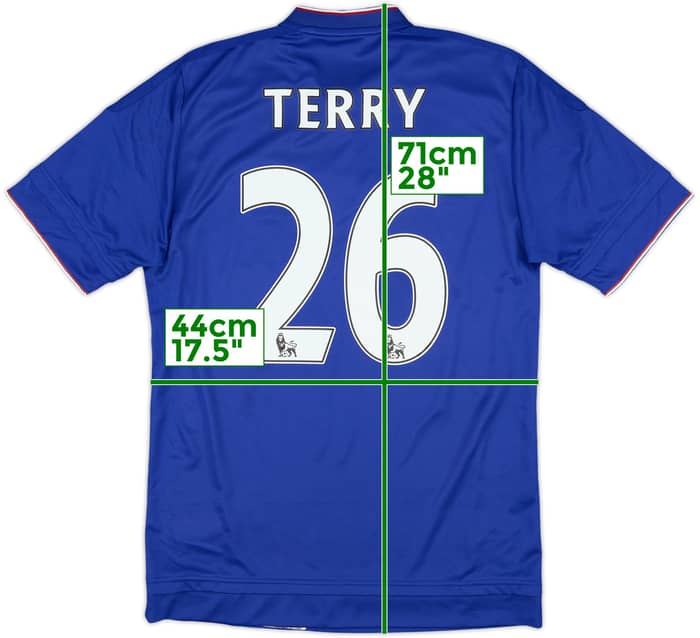 2015-16 Chelsea Home Shirt Terry #26 - 8/10 - (S)