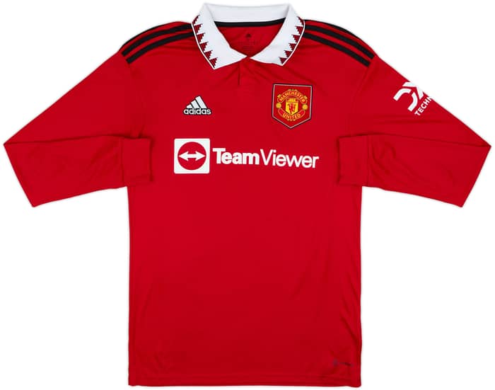 2022-23 Manchester United Home L/S Shirt Ronaldo #7 - 9/10 - (S)