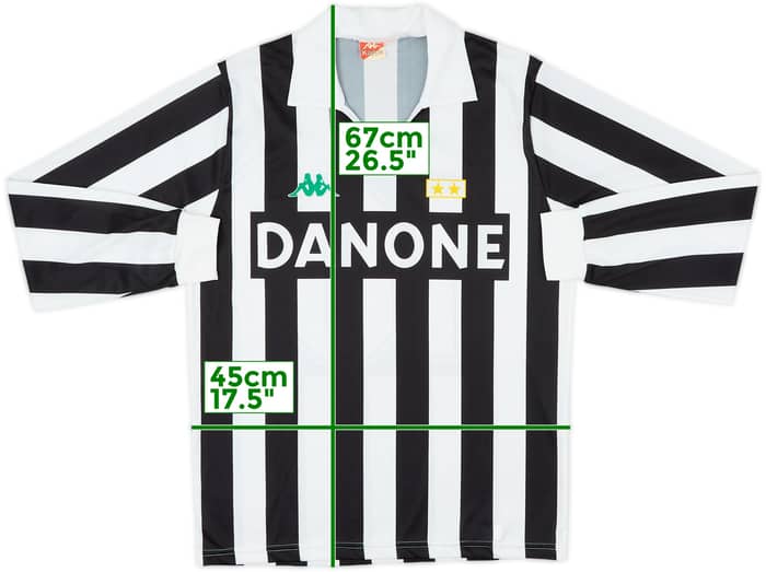 1992-94 Juventus Basic Home L/S Shirt #10 - 9/10 - (M)