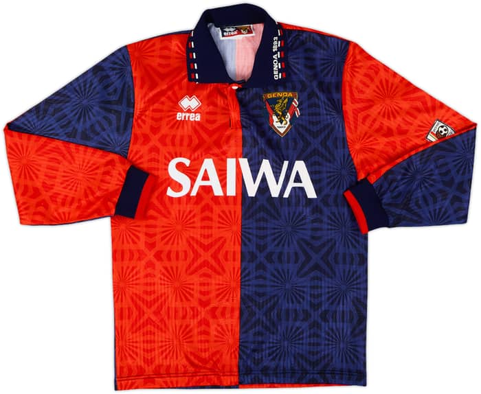 1992-94 Genoa Home L/S Shirt - 9/10 - (S)