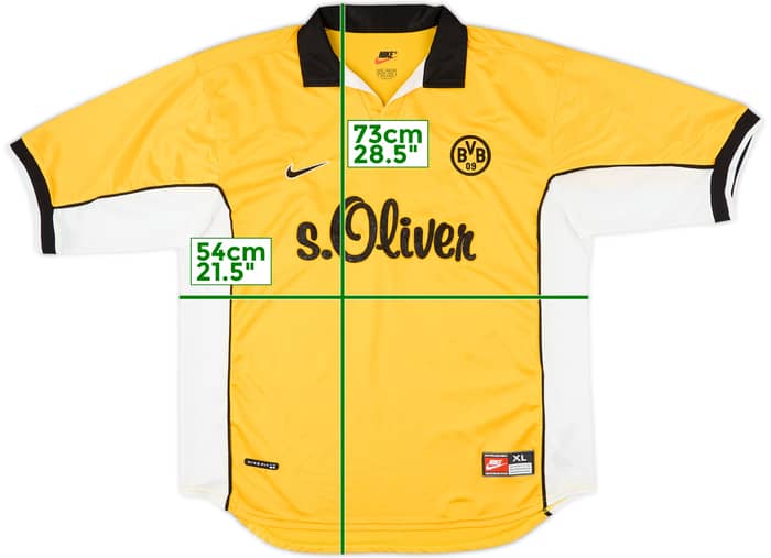 1998-00 Borussia Dortmund Home Shirt - 8/10 - (XL)