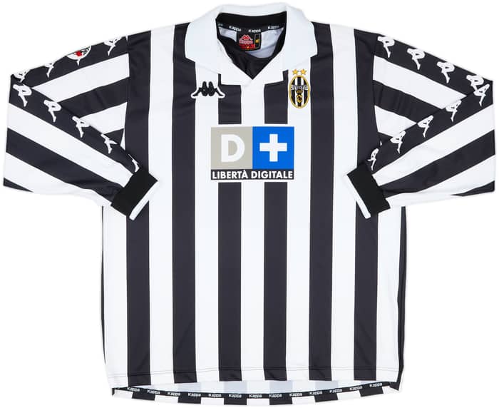 1999-00 Juventus Match Issue Home L/S Shirt Tacchinardi #20