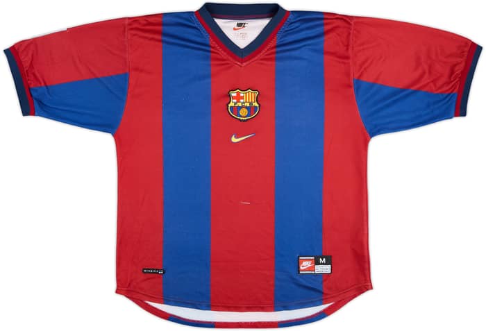 1998-00 Barcelona Home Shirt Rivaldo #11 - 6/10 - (M)