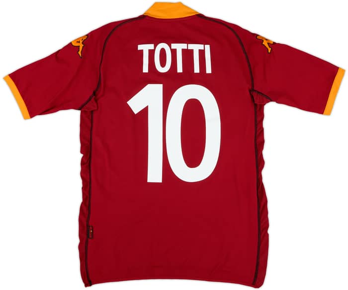 2002-03 Roma Home Shirt Totti #10 - 8/10 - (M)
