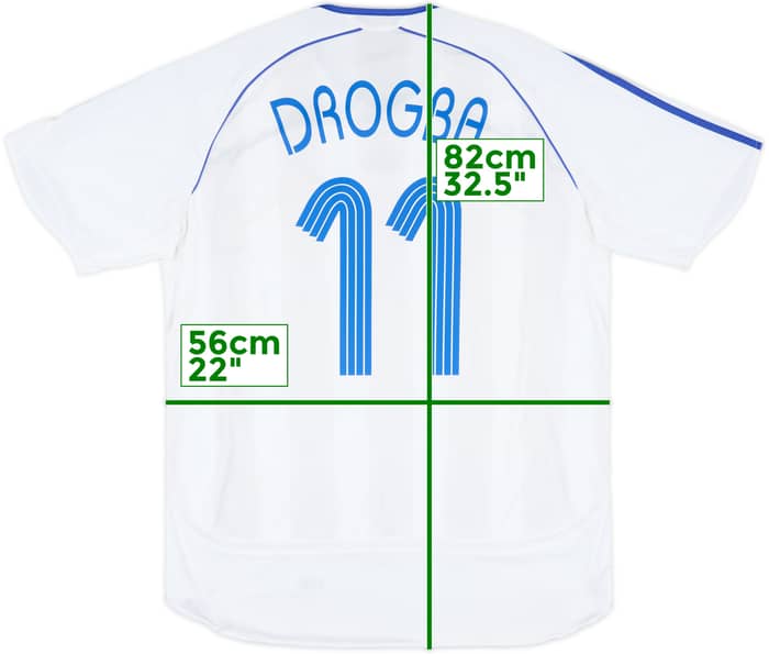 2006-07 Chelsea Away Shirt Drogba #11 - 8/10 - (L)