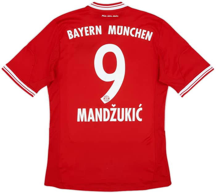 2013-14 Bayern Munich Home Shirt Mandzukic #9 - 9/10 - (S)