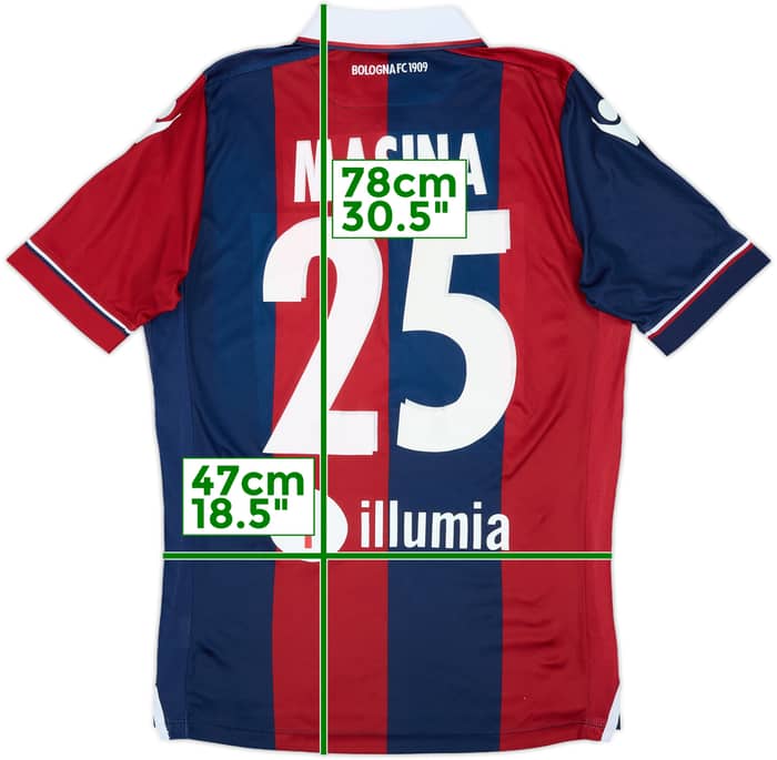 2016-17 Bologna Home Shirt Masina #25 - 8/10 - (M)
