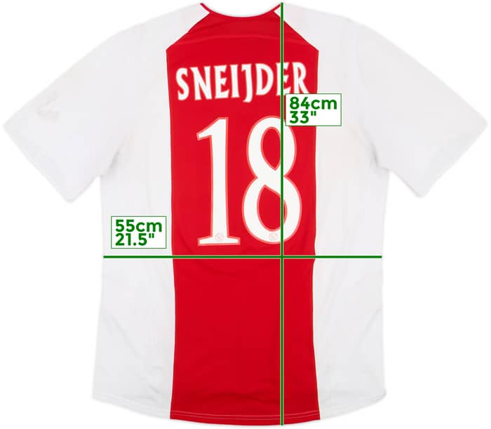 2005-06 Ajax Home Shirt Sneijder #18 - 6/10 - (XL)