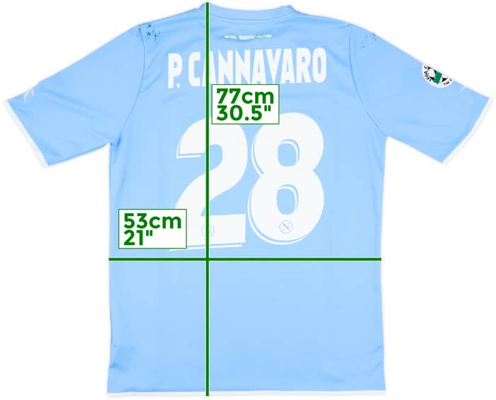 2006-07 Napoli Match Issue Coppa Italia Home Shirt P.Cannavaro #28