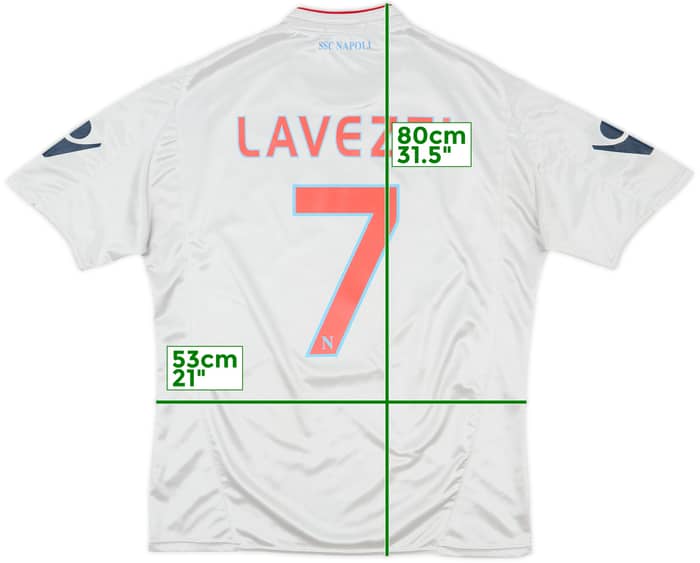 2009-10 Napoli Away Shirt Lavezzi #7 - 9/10 - (L)