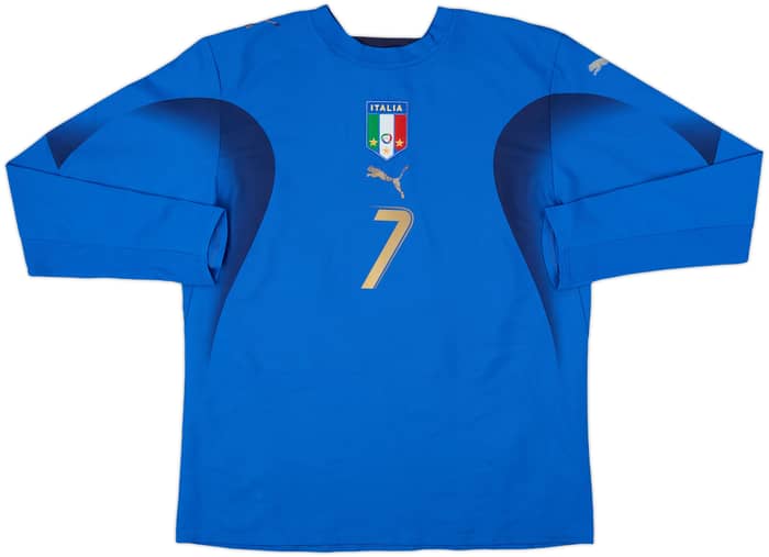 2006 Italy Home L/S Shirt Del Piero #7 - 5/10 - (M)