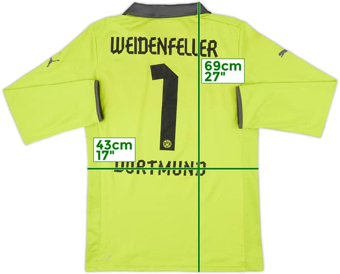2012-13 Borussia Dortmund GK Shirt Weidenfeller #1 - 7/10 - (L)