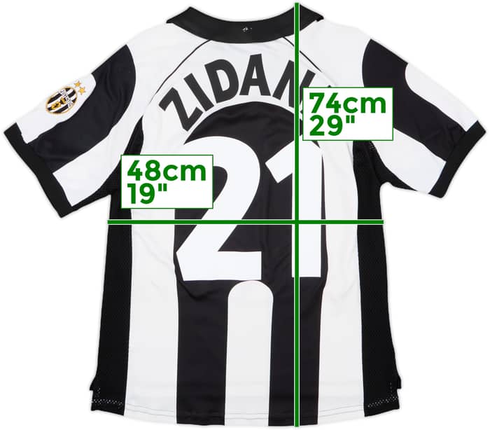 1997-98 Juventus Centenary Home Shirt Zidane #21 - 7/10 - (S)