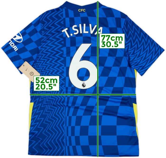 2021-22 Chelsea Home Shirt T.Silva #6 (L)