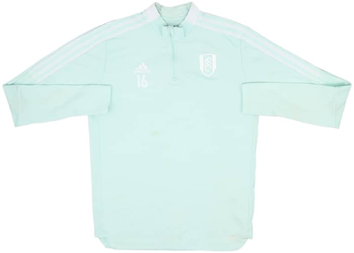 2021-22 Fulham Player Issue adidas 1/4 Zip Drill Top #16 - 6/10 - (L)