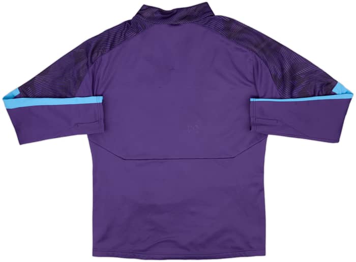 2018-19 Manchester City Player Issue Puma 1/4 Zip Drill Top #18 - 6/10 - (L)
