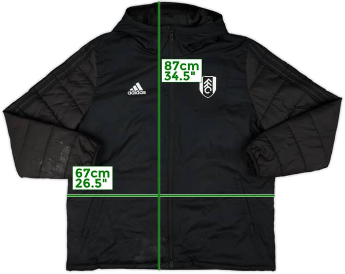 2019-20 Fulham adidas Padded Bench Coat - 7/10 - (XL)