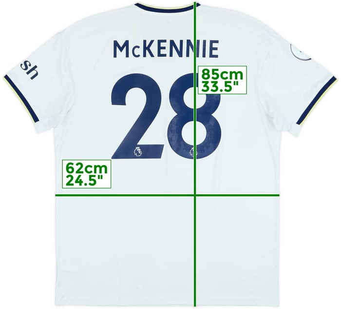 2022-23 Leeds United Home Shirt McKennie #28 - 7/10 - (XL)