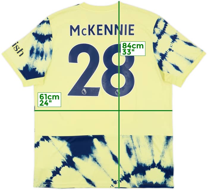 2022-23 Leeds Away Shirt McKennie #28 - 7/10 - (XL)
