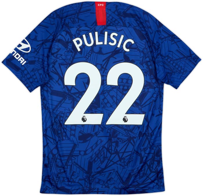2019-20 Chelsea Home Shirt Pulisic #22 - 8/10 - (S)