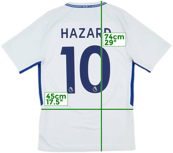 2017-18 Chelsea Away Shirt Hazard #10 - 8/10 - (S)
