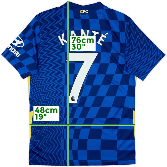 2021-22 Chelsea Home Shirt Kante #7 - 9/10 - (M)