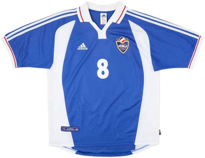 2000-01 Yugoslavia Home Shirt Mijatovic #8 - 8/10 - (L)
