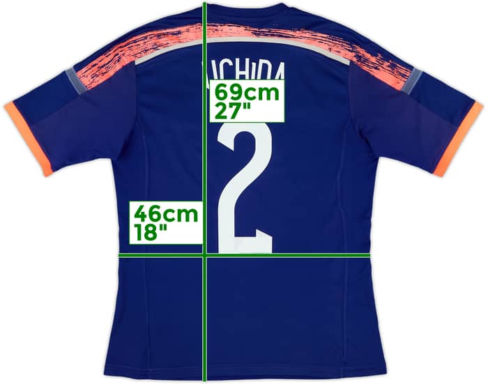 2013-15 Japan Home Shirt Uchida #2 - 6/10 - (M)